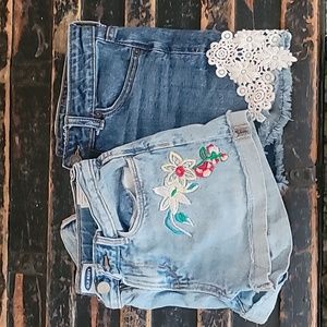 Set of girls shorts 10/12